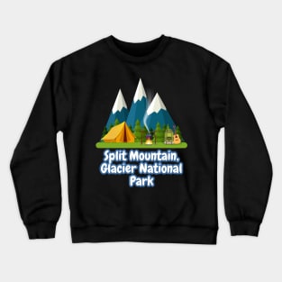Split Mountain, Glacier National Park Crewneck Sweatshirt